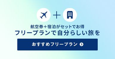 航空券+宿泊セットがお得 フリープランで新しい旅を