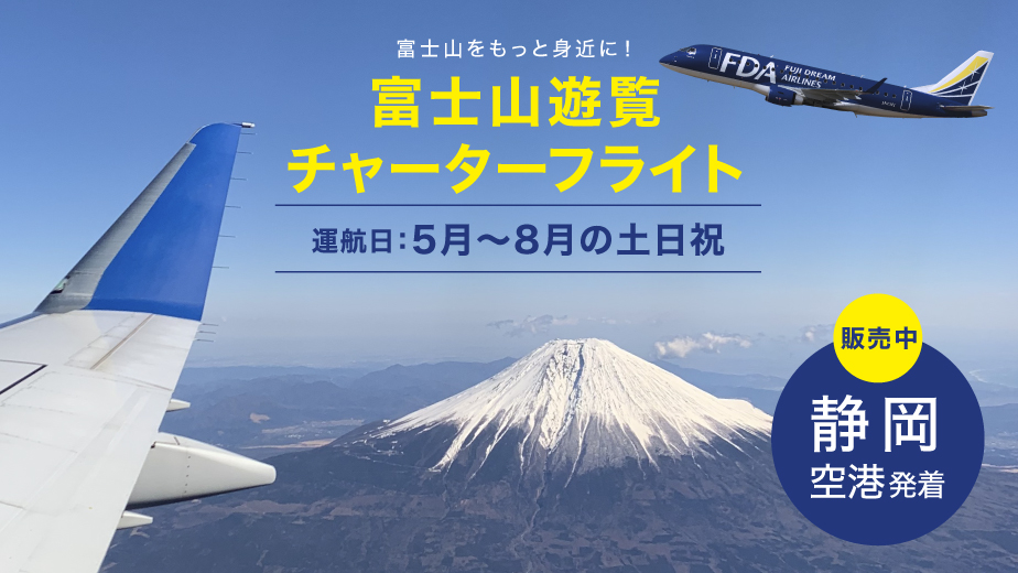 富士山をもっと身近に!富士山遊覧チャーターフライト 静岡空港発着