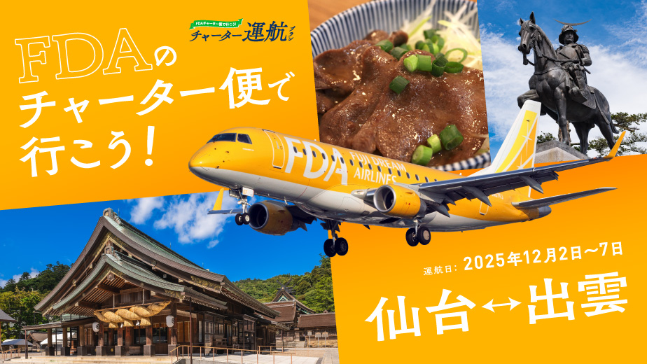 ひょいとチャーター『仙台＝出雲』便
