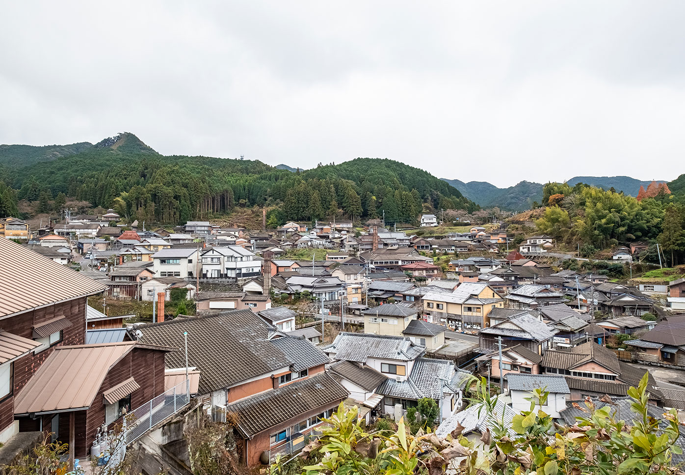 中尾山の街並み