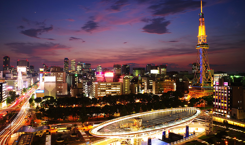 名古屋テレビ塔と栄の夜景