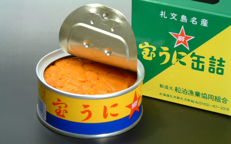 うに缶詰の写真