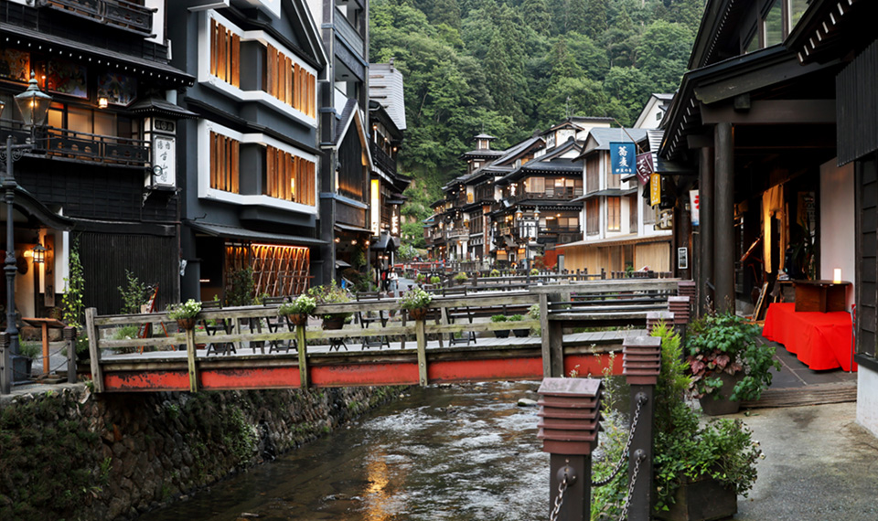 銀山温泉の風景