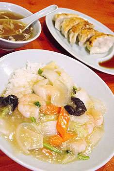 エビのあんかけご飯