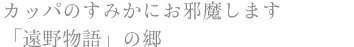 カッパのすみかにお邪魔します 「遠野物語」の郷