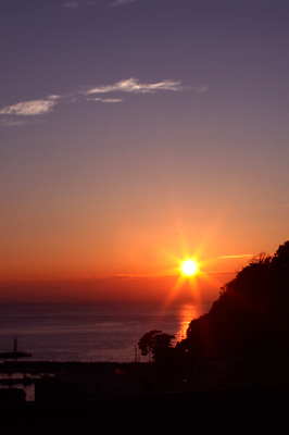 伊豆の夕日