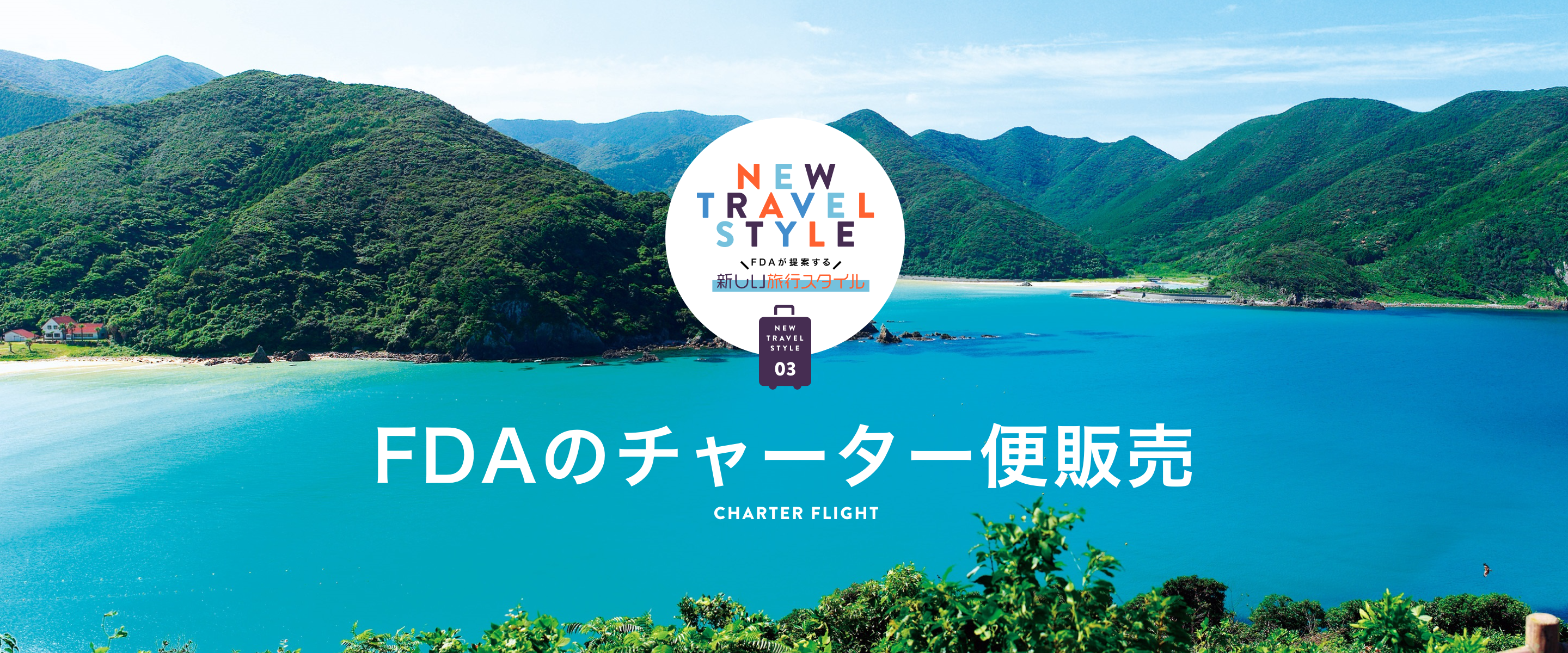 FDAのチャーター便販売 CHARTER FLIGHT