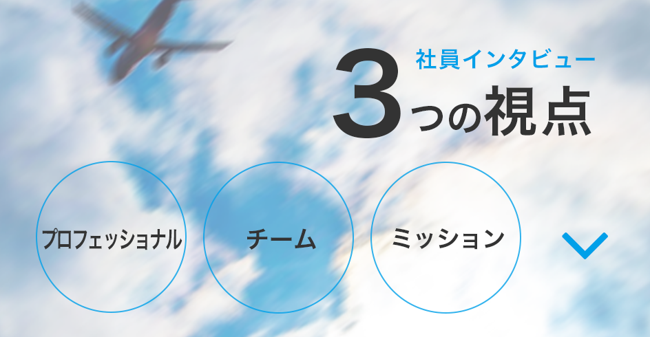 社員インタビュー 3つの視点